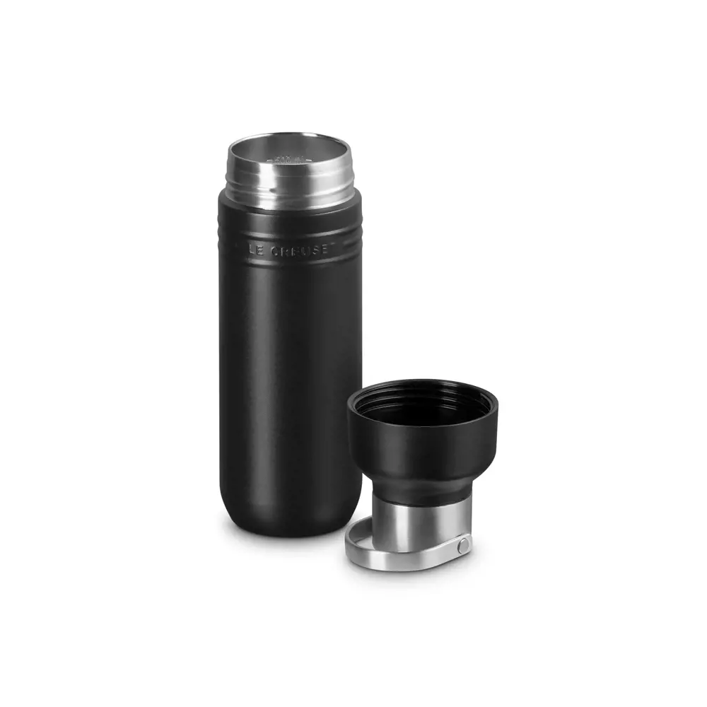 Le Creuset On The Go Satin Black Insulated Water Bottle 500ml